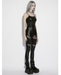 Punk Rave Black Gothic Punk Handsome Camisole Top for Women