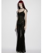 Punk Rave Black Gothic Daily Mesh Camisole Top for Women