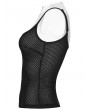 Punk Rave Black Gothic Daily Mesh Camisole Top for Women