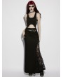 Punk Rave Black Gothic Personalized Women's Tank Top with Clips