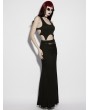 Punk Rave Black Gothic Personalized Women's Tank Top with Clips