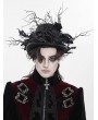 Devil Fashion Black Victorian Gothic Rose Branch Top Hat