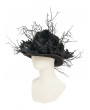 Devil Fashion Black Victorian Gothic Rose Branch Top Hat