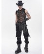 Devil Fashion Black Gothic Punk Irregular Chain Tassel Belt for Men