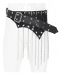 Devil Fashion Black Gothic Punk Irregular Chain Tassel Belt for Men