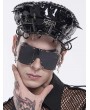 Devil Fashion Black Gothic Punk Spiked Leather Hat with Rings