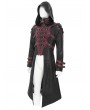 Devil Fashion Black Gothic Punk Armor Buckled Zip-Up Jacket for Men
