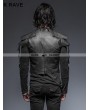 Punk Rave Black Gothic Armor Warrior Short Jacket for Men