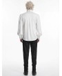 Punk Rave Black Gorgeous Gothic Coffin Embroidered Men's Shirt with Detachable Collar