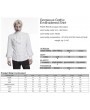 Punk Rave Black Gorgeous Gothic Coffin Embroidered Men's Shirt with Detachable Collar