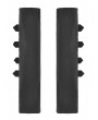 Dark in love Black Gothic Punk Multi-Buckle Eyelet Strap Gloves