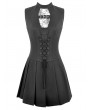 Dark in love Black Dark Gothic Punk Spider-Web Cutout Corset Mini Dress