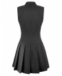 Dark in love Black Dark Gothic Punk Spider-Web Cutout Corset Mini Dress