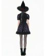 Dark in love Purple Skull Print Dark Gothic Lolita Short Dress