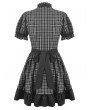 Dark in love Black Gingham Patchwork Lace Ruffle Gothic Lolita Dress