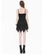 Dark in love Black Gothic Post-Apocalyptic Shredded Asymmetric Dress
