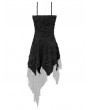 Dark in love Black Gothic Post-Apocalyptic Shredded Asymmetric Dress