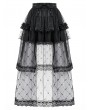 Dark in love Black Gothic Lolita Diamond Lace Patchwork Layered Tutu Skirt