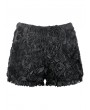 Dark in love Black Gothic Rose Jacquard Lace Trimmed Shorts for Women