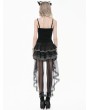 Dark in love Black Gothic Metallic Buckle Straps Cami Top for Women