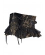Devil Fashion Black Gothic Golden Pattern Vintage Ruffled Girdle