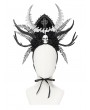 Devil Fashion Black Gothic Devil Rose Cross Skull Headwear
