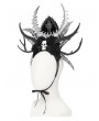 Devil Fashion Black Gothic Devil Rose Cross Skull Headwear