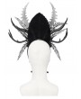 Devil Fashion Black Gothic Devil Rose Cross Skull Headwear