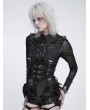 Devil Fashion Black Gothic Red Demon Eye Cutout Girdle