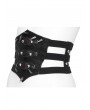 Devil Fashion Black Gothic Red Demon Eye Cutout Girdle