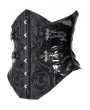 Devil Fashion Black Gothic Leather Bat Buckle Underbust Corset