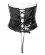 Devil Fashion Black Gothic Leather Bat Buckle Underbust Corset