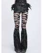 Devil Fashion Black Gothic Punk Rivet Chain Zipper Leg Warmers