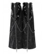 Devil Fashion Black Gothic Punk Rivet Chain Zipper Leg Warmers