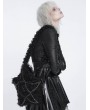 Devil Fashion Black Gothic Pentagram Chain Plush Crossbody Bag