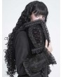 Devil Fashion Black Gothic Coffin Rose Lace Trim Book Cover
