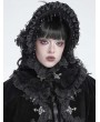 Devil Fashion Black Vintage Gothic Cross Lace Velvet Collar