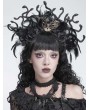 Devil Fashion Black Gothic Spiked Beaded Lace Tassel Choker