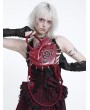 Devil Fashion Red Gothic Pentagram Spiked Heart Shaped Handbag