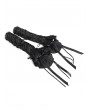 Devil Fashion Black Rose Bow Gothic Lace-Up Arm Sleeves