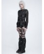 Devil Fashion Black Gothic Wing Flap Buckled Leather Hot Pants for Women