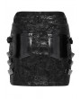 Devil Fashion Black Gothic Punk Faux Leather Bodycon Mini Skirt