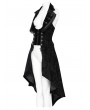 Devil Fashion Black Retro Gothic Long Lapel Swallowtail Waistcoat for Women