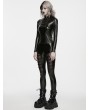 Punk Rave Black Gothic Punk Faux Leather Leggings for Women