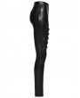 Punk Rave Black Gothic Punk Faux Leather Leggings for Women