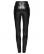 Punk Rave Black Gothic Punk Faux Leather Leggings for Women
