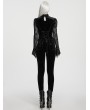 Punk Rave Black Gothic Embossed Velvet Leggings for Women