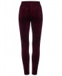 Punk Rave Red Gothic Embossed Velvet Leggings for Women