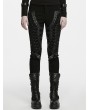 Punk Rave Black Gothic Punk Decadent Denim Pants for Women