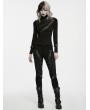 Punk Rave Black Gothic Punk Decadent Denim Pants for Women